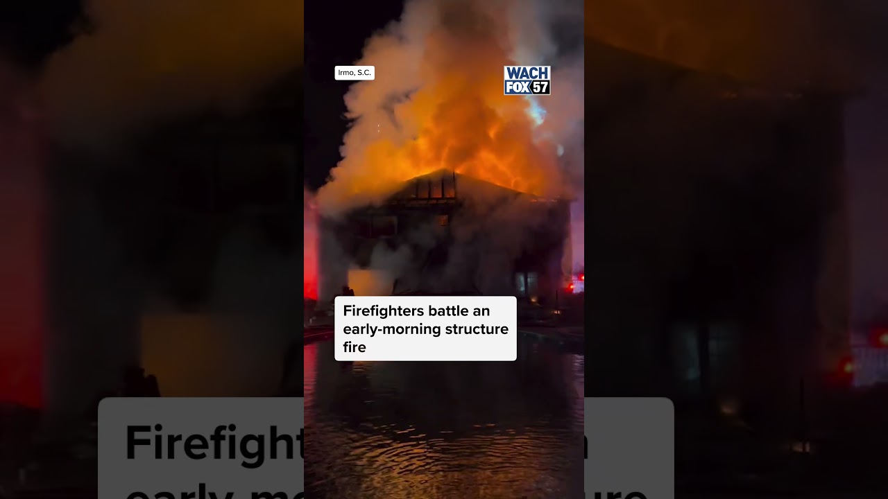 South Carolina Firefighters Battle Early-Morning Irmo Blaze