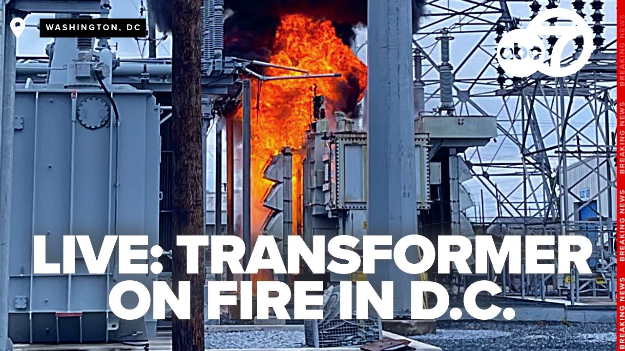 WATCH LIVE: Transformer on fire at Pepco facility in Northeast Washington, D.C.