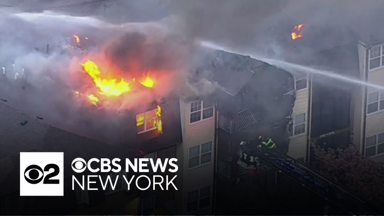 Fire in Woodbridge, N.J. engulfs apartment building