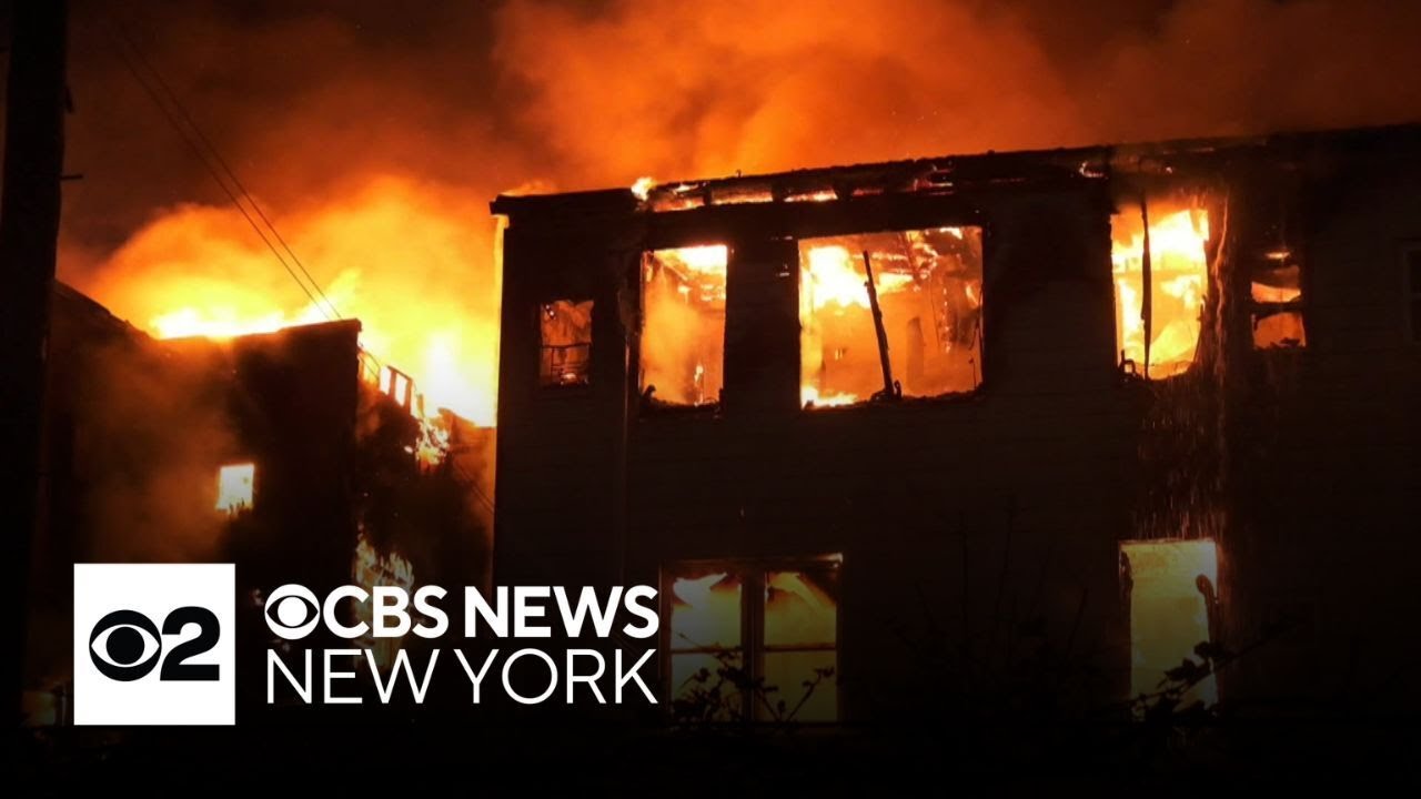 Devastating fire rips through multiple buildings in Newark, N.J.