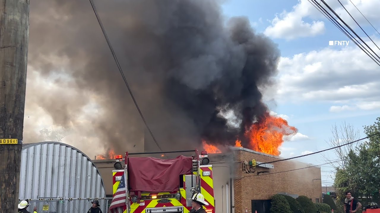 4-Alarm Blaze Erupts at Sunbelt Rentals in Totowa, Triggering Explosions and Possible Collapse