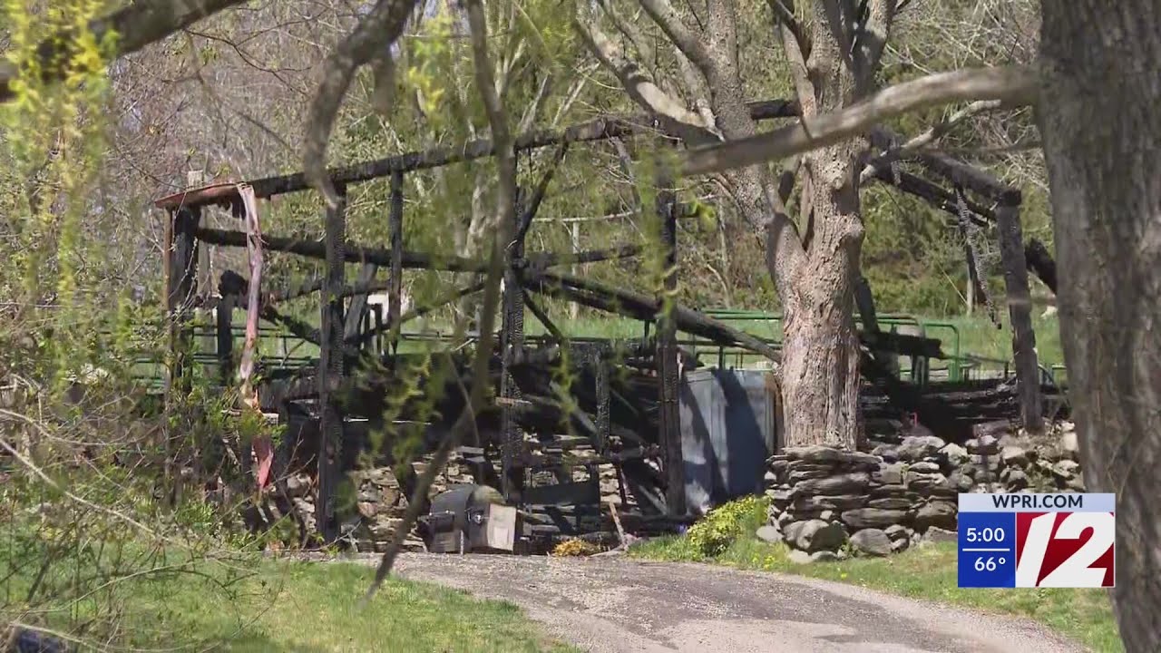 Historic barn destroyed in fire at Watson Farm in Jamestown