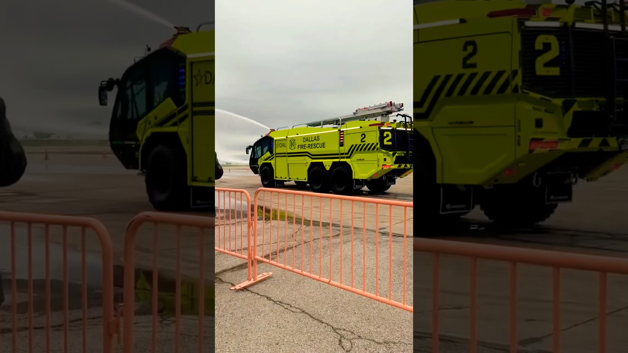 World's 1st Fully Electric ARFF Vehicle Unveiled at DAL ⚡🚒