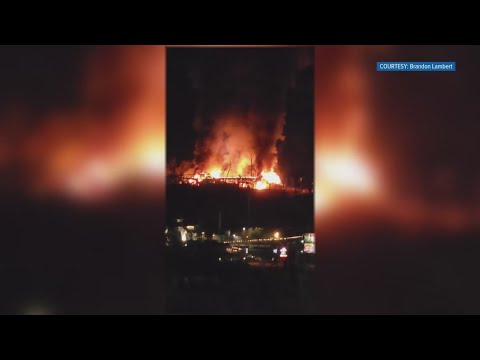 Large fire destroys at least two barns at SkyLand Ranch in Sevierville