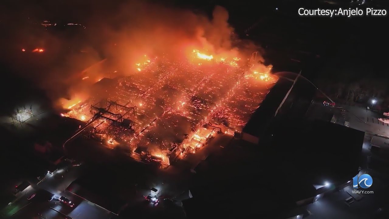 VIDEO: Old Georgia-Pacific plant in Emporia engulfed in flames