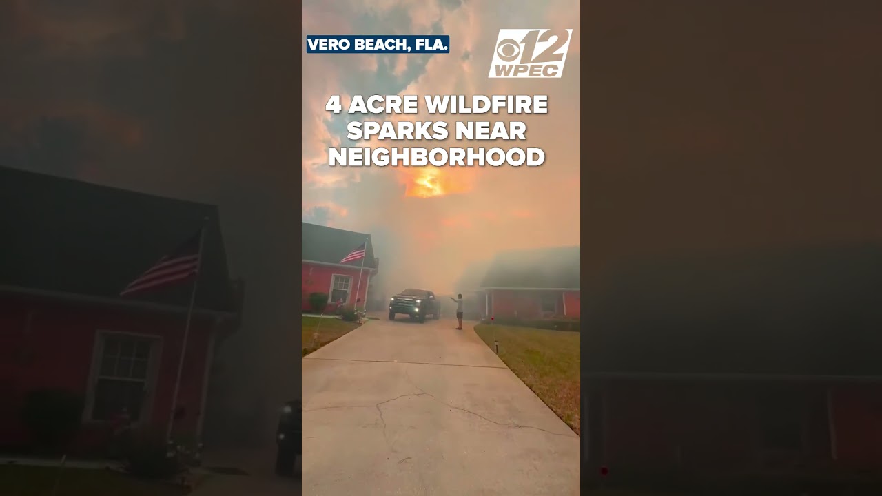 Uncontained 4.3-acre wildfire sparks near Vero Beach neighborhood