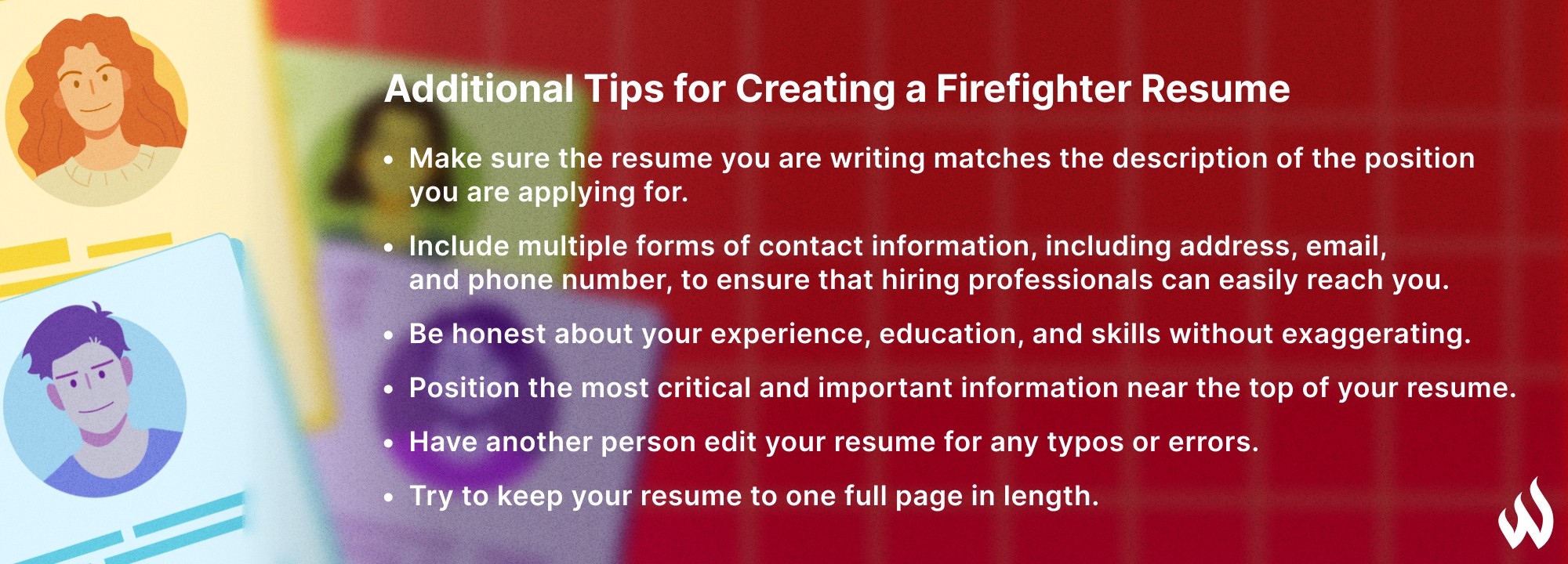 Resume Template Firefighter | TikTok, image size:2000x720