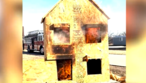 VIDEO: Texas firefighters use a dollhouse to demonstrate airflow control and fire spread