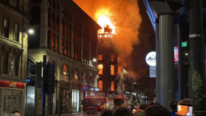International News: Huge fire at Scotland’s busiest train station prompts evacuations as building collapses