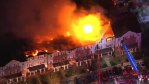 VIDEOS: Massive fire tears through multiple townhomes in New Jersey