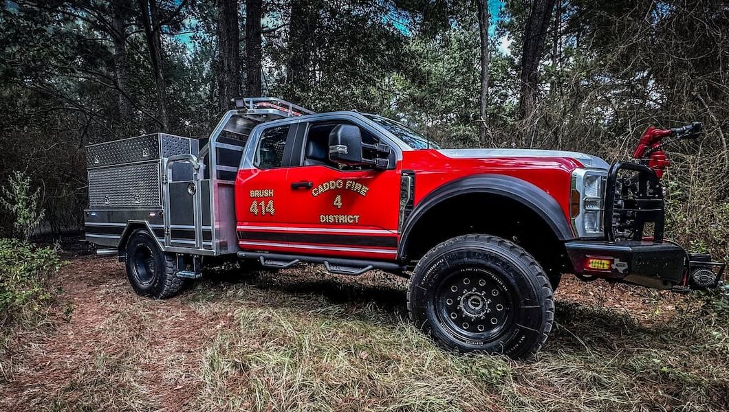 Louisiana fire district unveils region's largest brush truck to